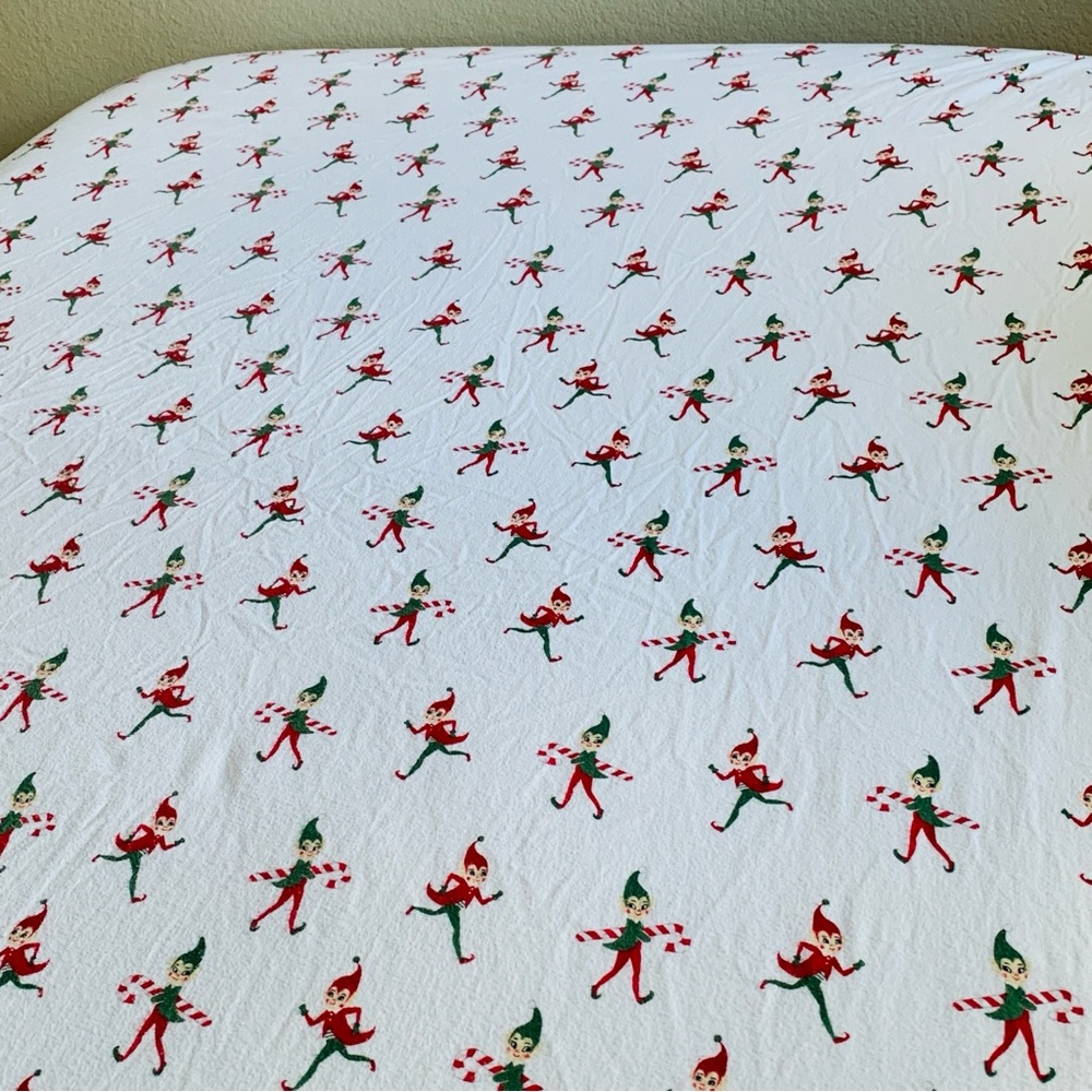 Pottery Barn Kids Elf Sheet Set Organic Cotton Size Full 4 Piece Set - Picture 4 of 10
